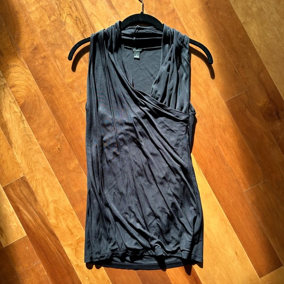 Ann Taylor semi sheer elastane drape tank - Picture 2 of 4